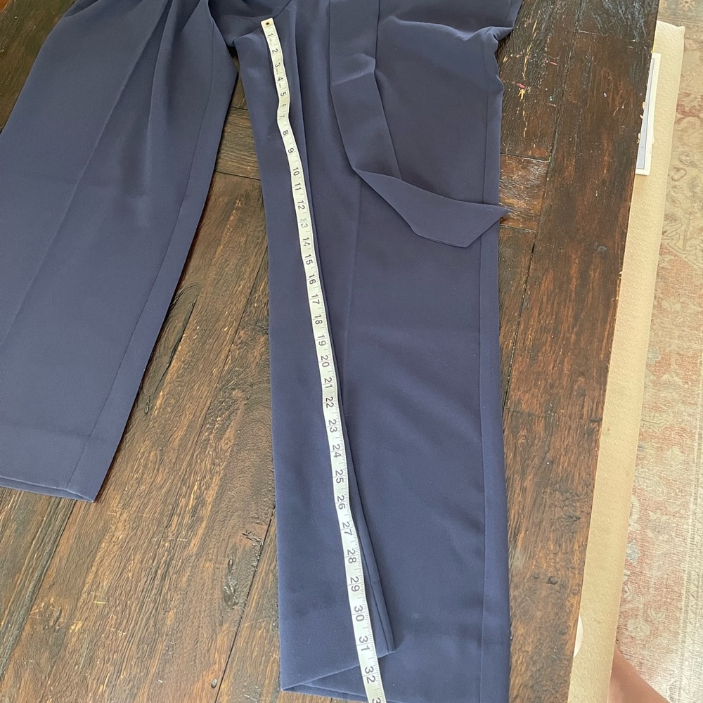 Navy Blue Crepe Trousers by Boden - Picture 2 of 5